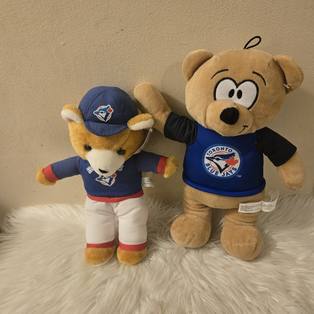 Toronto Blue Jays Teddy Bear Set Baseball Plush Teddy Bear